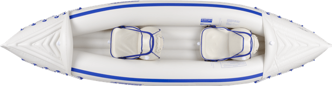 SeaEagle Inflatable Kayak Sea Eagle - SE330 3 Person 11'2" White/Blue Sports Kayak Lightest & Portable Deluxe Kayak ( SE330K_X )