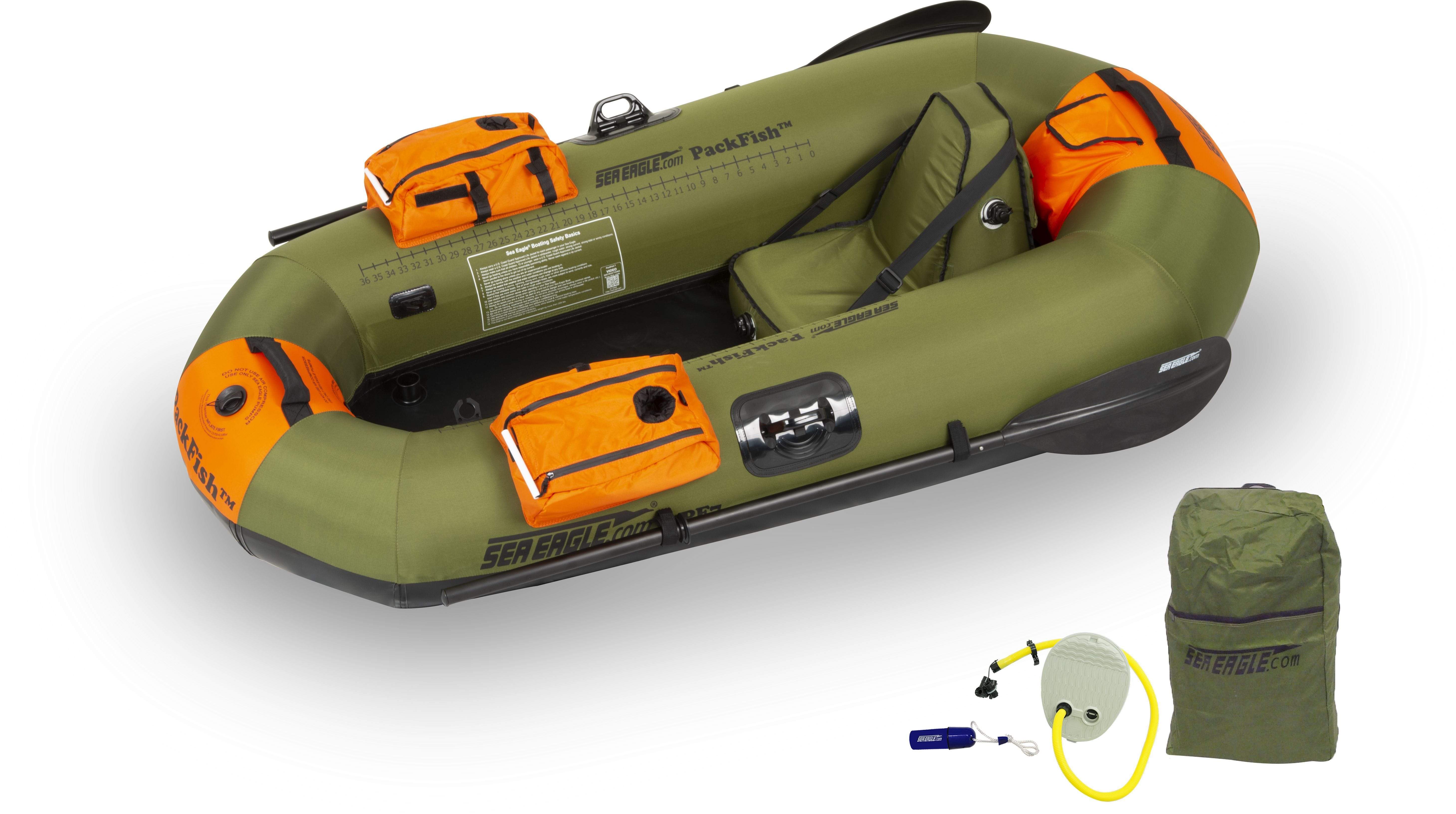 Sea Eagle - PF7K Deluxe 1 Person 7' Hunter Green PackFish7™ Inflatable –  Recreation Outfitters