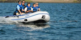 SeaEagle Transom Boat Packages Sea Eagle - 126SR 6 Person 12'6" White/Blue Sport Runabout Inflatable DSFloor Deluxe Boat ( 126SRDK_D )