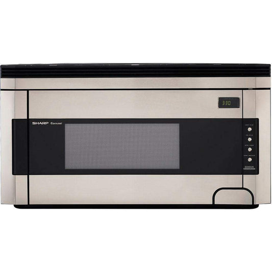 Sharp Sharp 1.5 Cu. Ft. 1000W Over-the-Range Microwave Oven with Concealed Control Panel in Stainless Steel