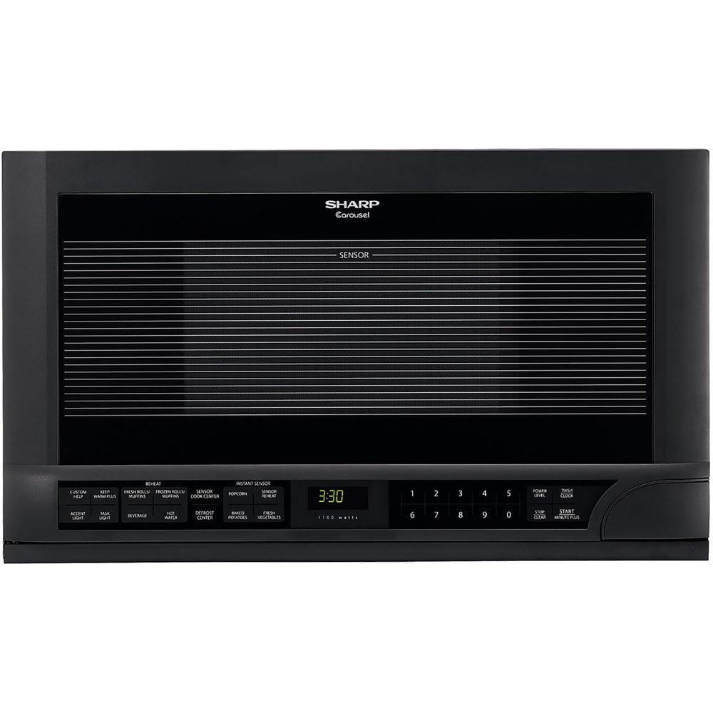 Sharp Sharp 1.5 Cu. Ft. 1100W Over-the-Counter Microwave in Black