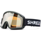 SHRED OPTICS Optics > Goggles SHRED OPTICS MONOCLE BLACK GOGGLES - SILVER MIRROR SHRED OPTICS - MONOCLE BLACK SILVER