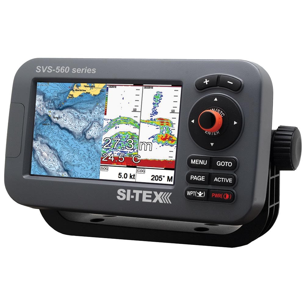 SI-TEX GPS - Fishfinder Combos SI-TEX SVS-560CF Chartplotter - 5" Color Screen w/Internal GPS & Navionics+ Flexible Coverage [SVS-560CF]
