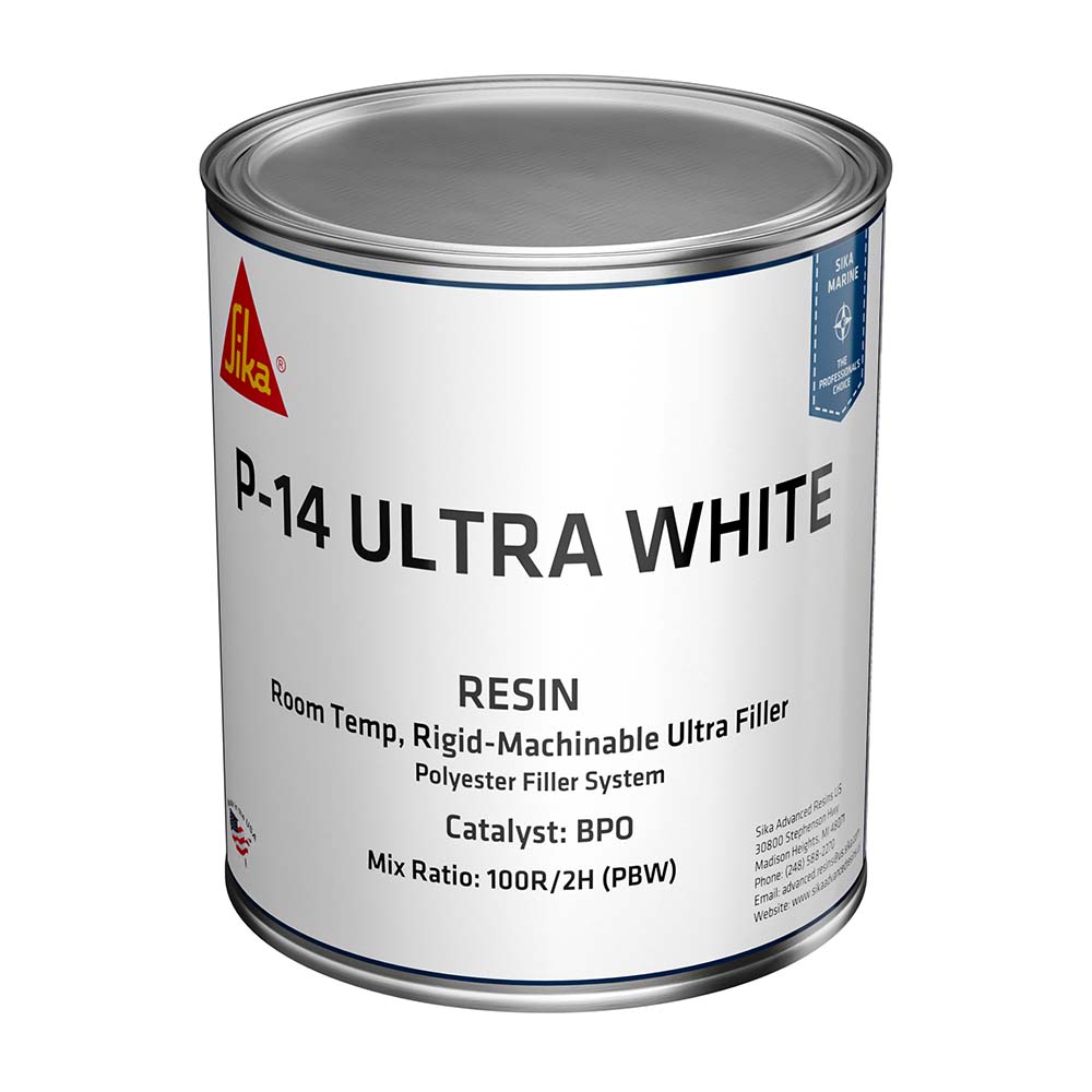 Sika Adhesive/Sealants Sika SikaBiresin AP014 White Base Quart Can BPO Hardener Required [606127]