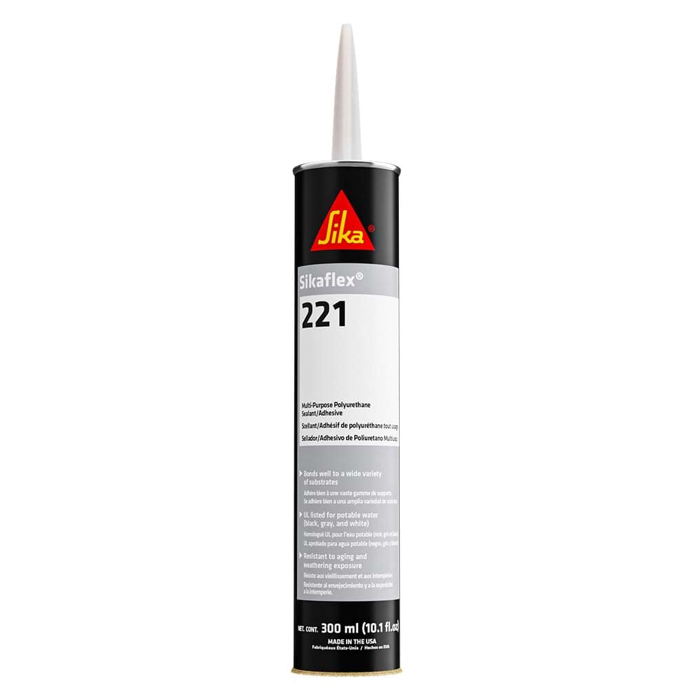 Sika Adhesive/Sealants Sika Sikaflex 221 Multi-Purpose Polyurethane Sealant/Adhesive - 10.3oz(300ml) Cartridge - Aluminum Gray [90892]