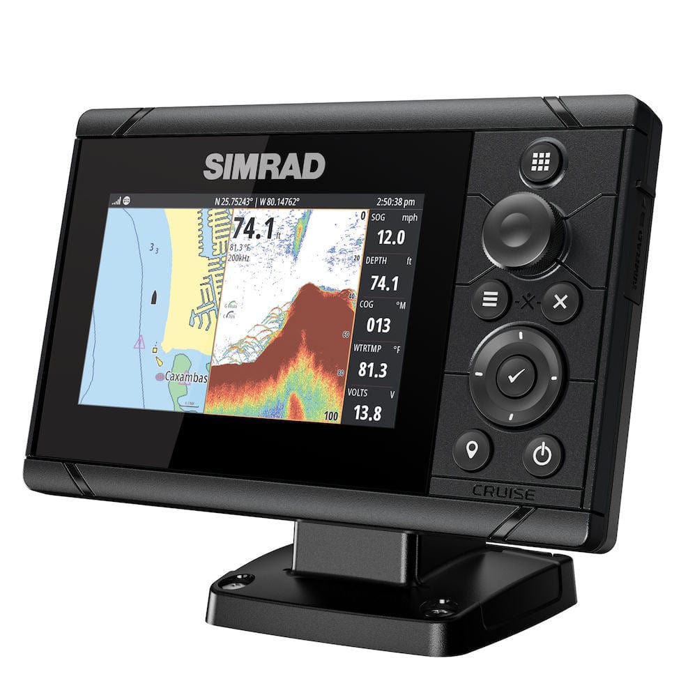 Simrad GPS - Fishfinder Combos Simrad Cruise 5 US Coastal w/83/200 Transom Mount Transducer [000-14995-001]