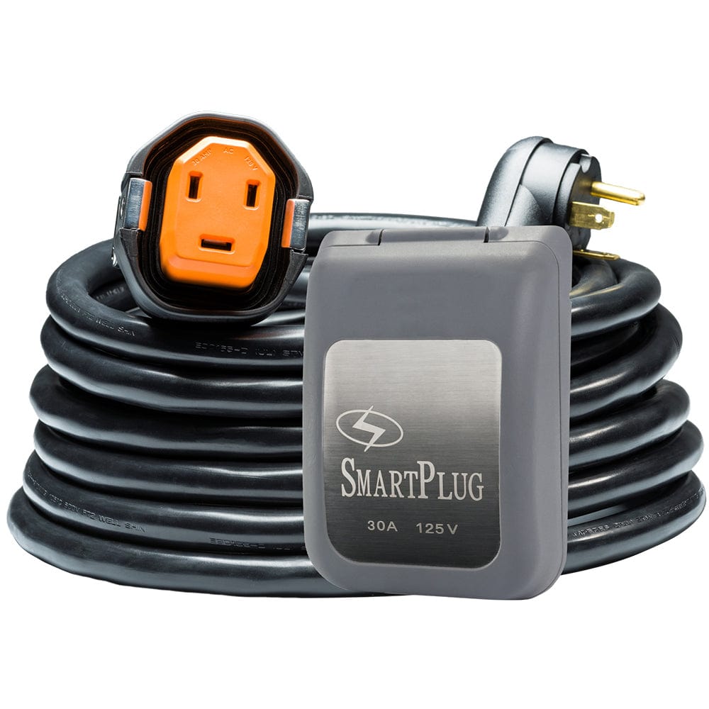 SmartPlug Accessories SmartPlug RV Kit 30 Amp 30 Dual Configuration Cordset - Black (SPX X Park Power)  Non Metallic Inlet - Gray [R30303BM30PG]
