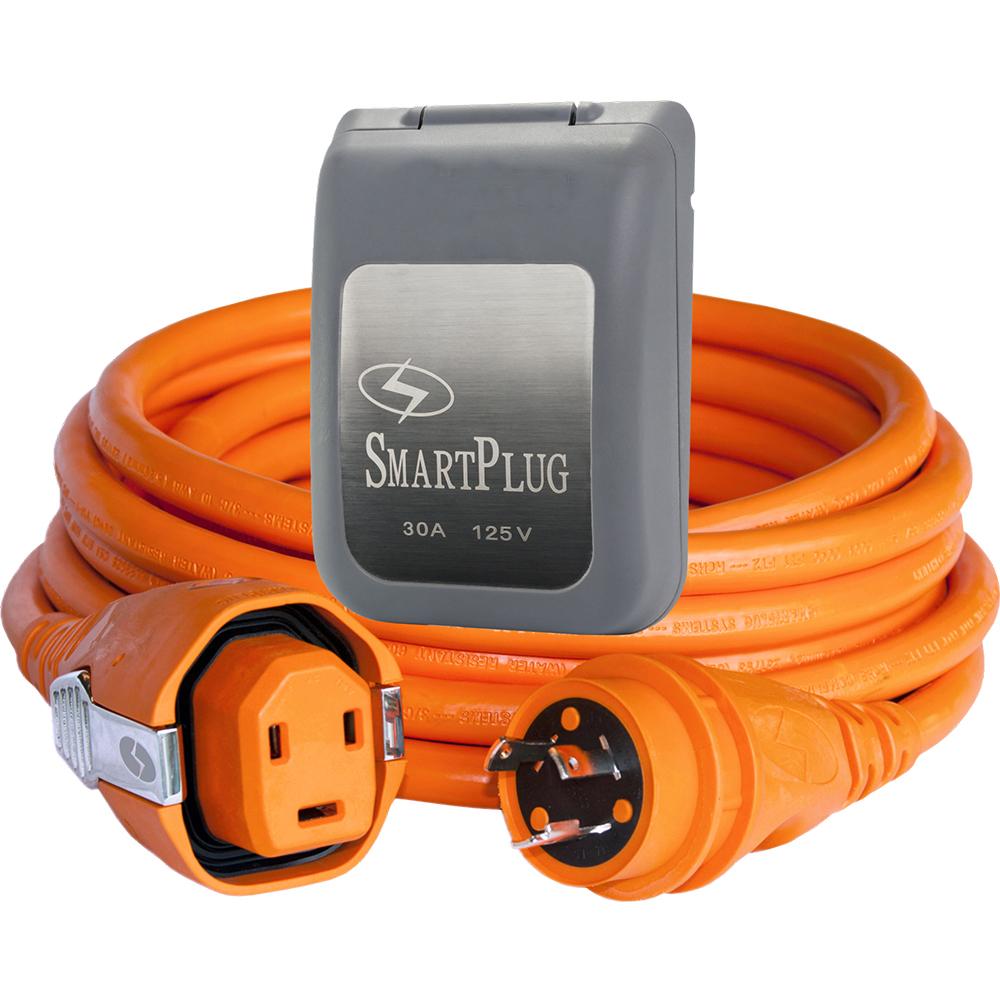 SmartPlug Shore Power SmartPlug 30 Amp Dual Configuration 50 Cordset w/Tinned Wire Twist-Type Connector  30 Amp Non-Metallic Grey Inlet [C30503BM30PG]