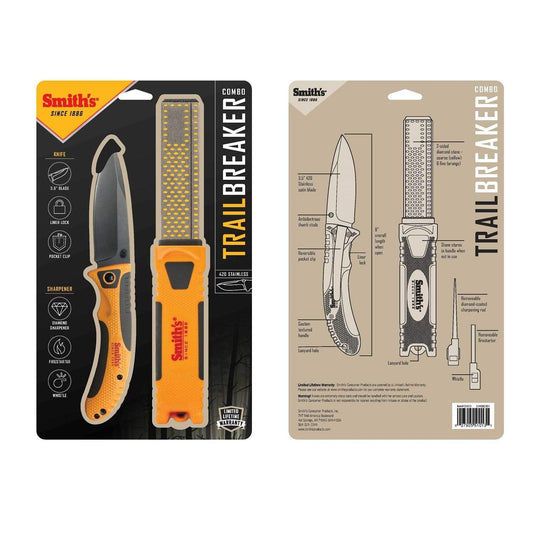 Smith's Knives & Tools : Sharpeners Smith Trail Breaker Combo w Fire Starter