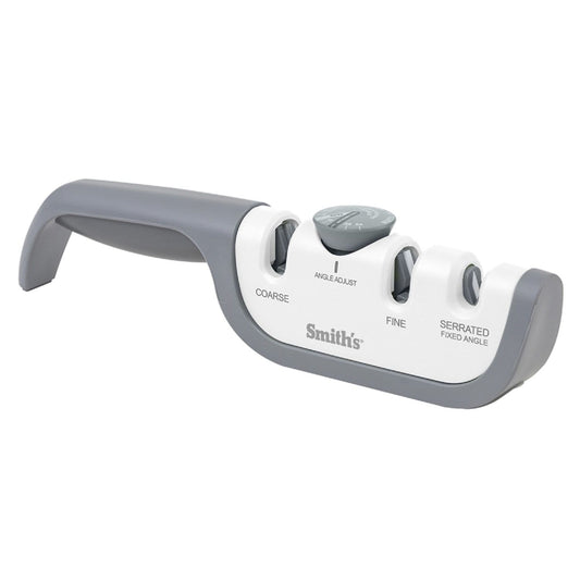 Smith's Knives & Tools : Sharpeners Smiths Select Angle Adjust Manual Sharpener White
