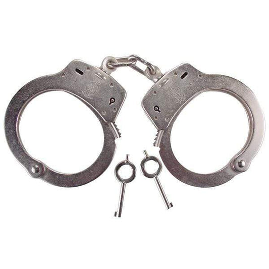 Smith & Wesson Public Safety/L.E. : Handcuffs & Accessories Smith and Wesson Model 100 Chain Link Standard Nickel