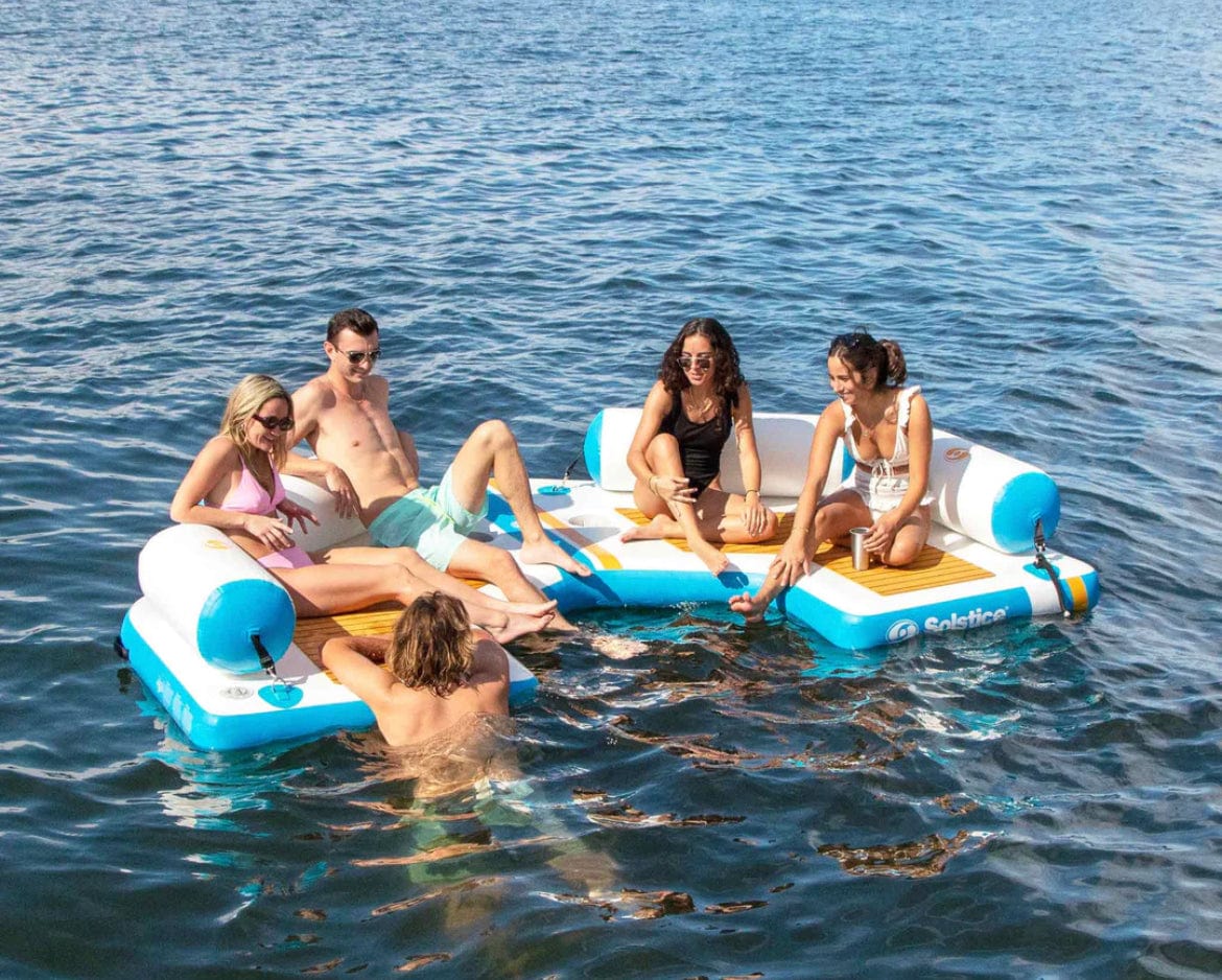 Solstice Watersports Inflatable Dock Inflatable C Shape Dock - Solstice 10'6" x 6'8" x 8"