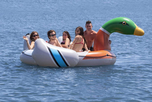 Solstice Watersports Pool Float 131"/106"/104" / All Ages Solstice Watersports BIGGEST GIANT DECOY DUCK ISLAND