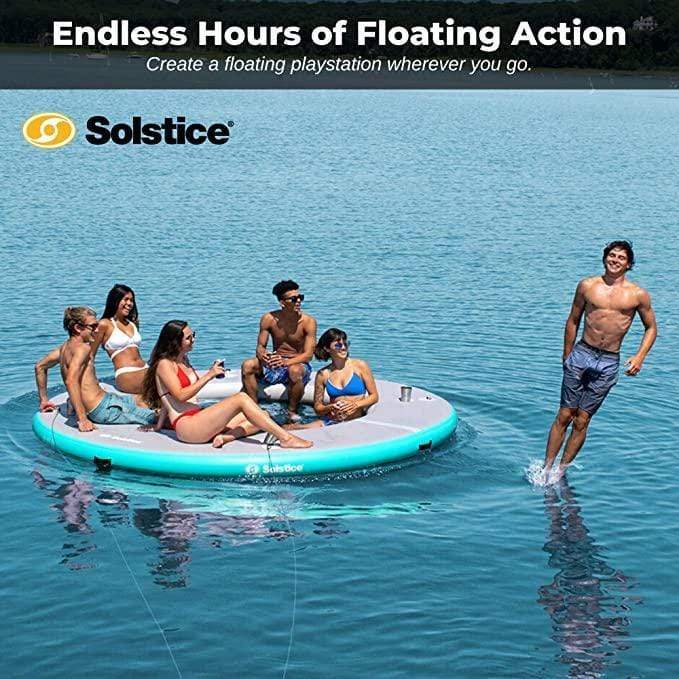 Solstice Watersports SUP Solstice Watersports Inflatable 8' X 8' X 8" Circular Mesh Dock 38080