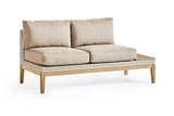 South Sea Outdoor Living Loveseat with Cushion Light Brown / Taupe Candace  Right Side Facing Patio Loveseat with Cushion