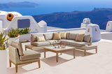 South Sea Outdoor Living Loveseat with Cushion Light Brown / Taupe Candace  Right Side Facing Patio Loveseat with Cushion