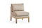 South Sea Outdoor Living Outdoor Chairs Light Brown / Taupe Candace Deep Seating Patio Armless Chair with Cushion