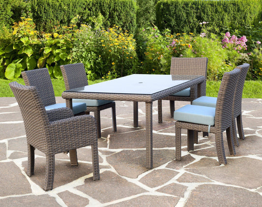 South Sea Outdoor Living Outdoor Dining Set Default Color / Stone Gray St. Tropez Rectangular Dining Table