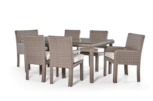 South Sea Outdoor Living Outdoor Dining Set Default Color / Stone Gray St. Tropez Rectangular Dining Table