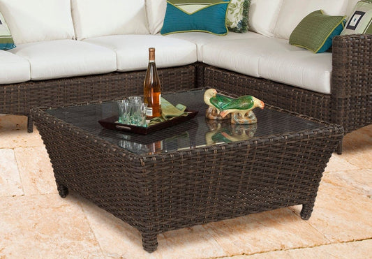 South Sea Outdoor Living Outdoor Furniture South Sea Rattan - Panama Square Chat Table - 78445