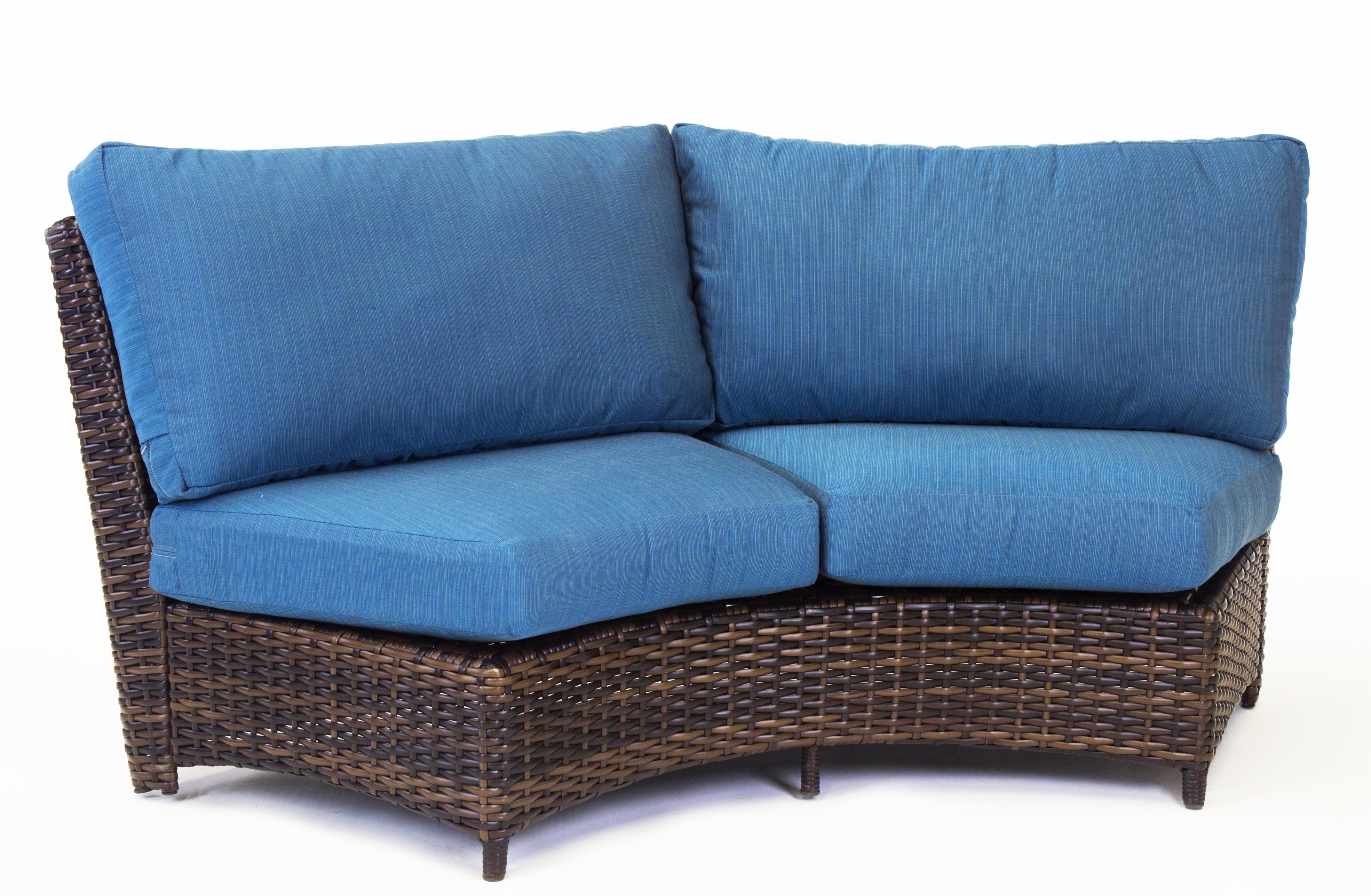 South Sea Outdoor Living Outdoor Loveseat South Sea Rattan - St Tropez Curved Loveseat | 79354