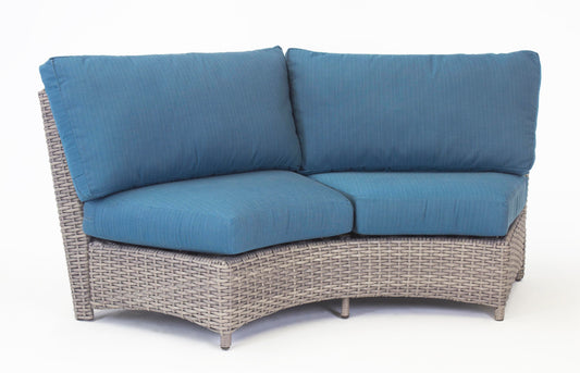 South Sea Outdoor Living Outdoor Loveseat South Sea Rattan - St Tropez Curved Loveseat | 79354
