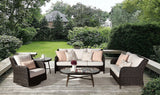South Sea Outdoor Living Outdoor Seating South Sea Rattan - Grand Isle Seating | 8 Piece Outdoor Conversation Set | 77400