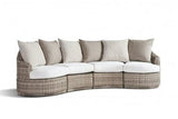 South Sea Outdoor Living Outdoor Sectional Burlap Luna Cove Fitted-Back Sectional by South Sea Outdoor Living - 74400