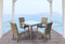 South Sea Outdoor Living Outdoor Sectional Component South Sea Rattan - St Tropez Dining (Stone) | 4 Piece Outdoor Conversation Set | 79300