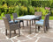 South Sea Outdoor Living Outdoor Sectional Component South Sea Rattan - St Tropez Rectangle Dining (Stone) | 2 Piece Outdoor Conversation Set | 79300