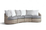 South Sea Outdoor Living Outdoor Sectional Sterling Luna Cove Fitted-Back Sectional by South Sea Outdoor Living - 74400