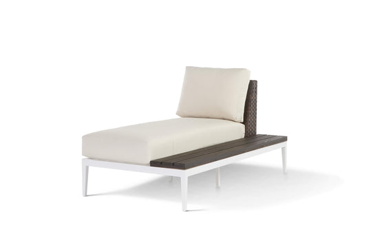 South Sea Outdoor Living Patio Furniture LSF Stevie Chaise Lounge with Side Table by South Sea Outdoor Living