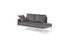 South Sea Outdoor Living Patio Furniture LSF Stevie Loveseat / Chaise and One-Armed with Wraparound Cushion by South Sea Outdoor Living