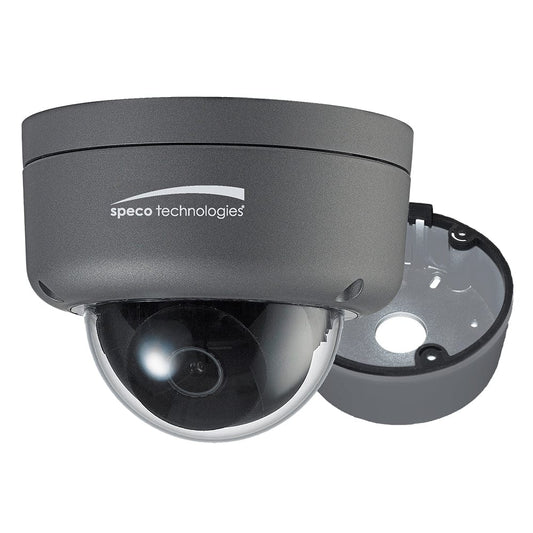 Speco Tech Cameras - Network Video Speco 2MP Ultra Intensifier HD-TVI Dome Camera 3.6mm Lens - Dark Grey Housing w/Included Junction Box [HID8]