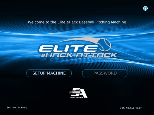 Sport Attack Sport Attack - Elite eHack Attack Baseball Pitching Machine, 90V | 107-1100