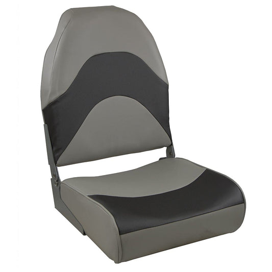 Springfield Marine Seating Springfield Premium Wave Folding Seat - Grey w/Meteor Stripe [1062034]