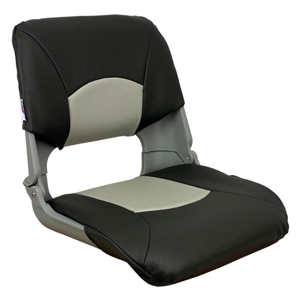 Springfield Marine Seating Springfield Skipper Standard Seat Fold Down - Black/Charcoal [1061017-BLK]