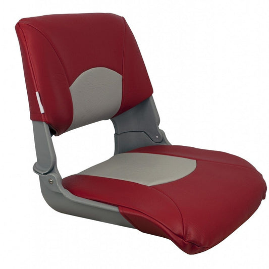 Springfield Marine Seating Springfield Skipper Standard Seat Fold Down - Grey/Red [1061018]