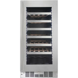 Danby - Silhouette 28 Bottle Integrated Wine Cooler, 15" Wide Chassis - SPRWC031D1SS