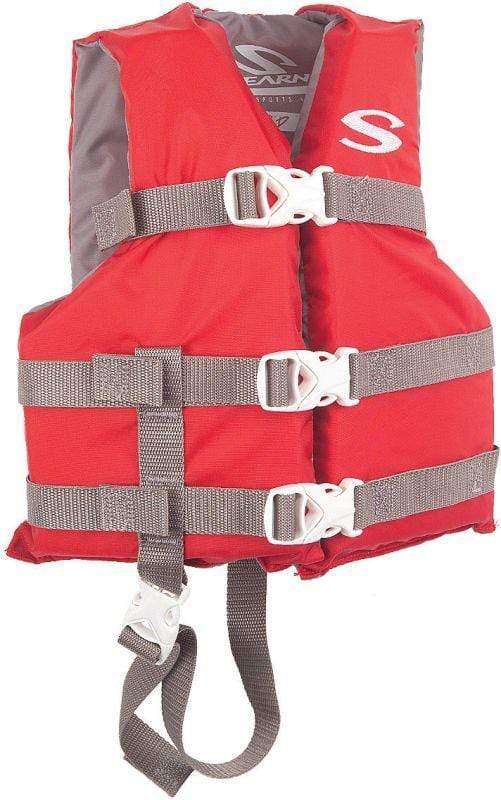 STEARNS Water Sports > Personal Flotation (PFDs) CLASSIC VEST CHILD RED STEARNS - CLASSIC VEST ADULT UNVR RED