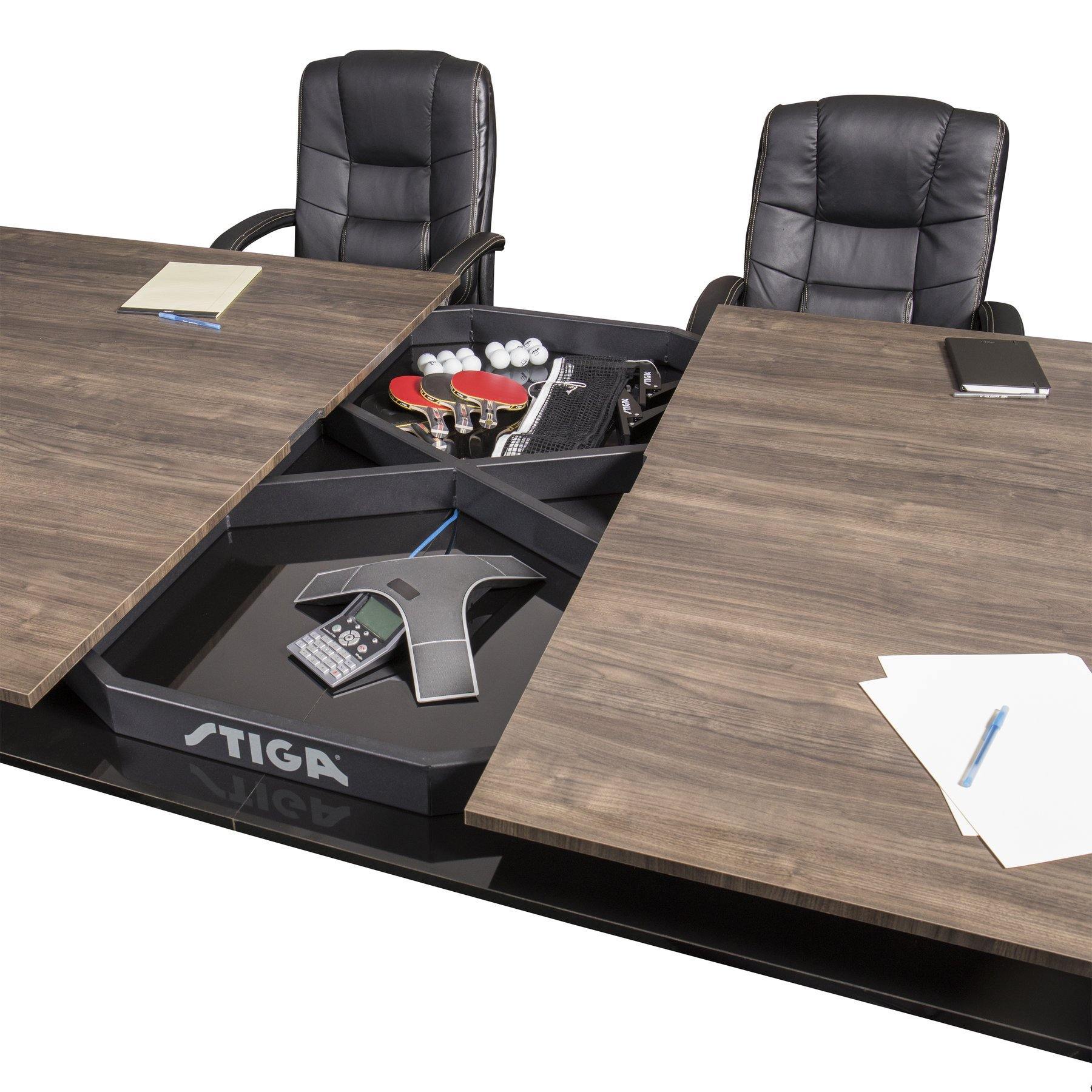 Stiga Conference Table STIGA - Hybrid Dining/Conference/TT Table Black - T8591B