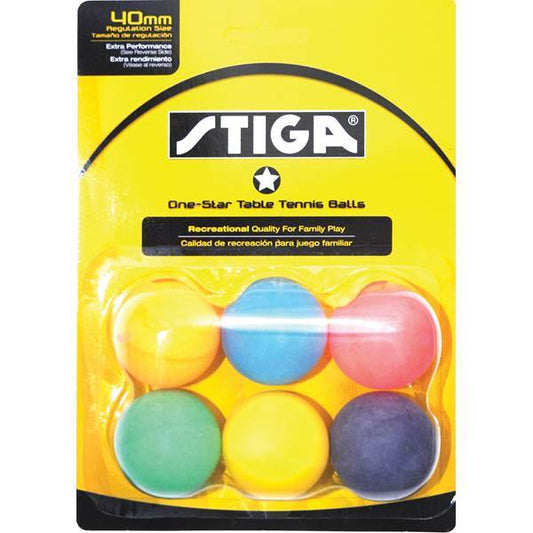 Stiga Table Tennis Stiga One-Star Balls (Multicolor)