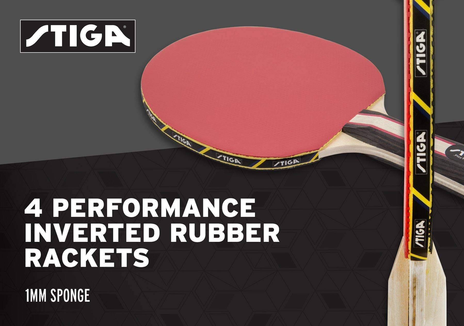Stiga Table Tennis STIGA - Performance Table Tennis Set (4 player set) - T1365