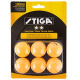Stiga Table Tennis Stiga Two-Star Balls (Orange)