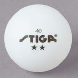 Stiga Table Tennis Stiga Two-Star Balls (White)