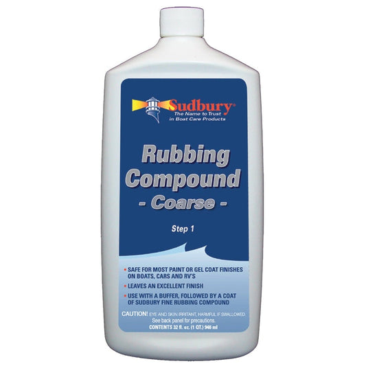 Sudbury Cleaning Sudbury Rubbing Compound Coarse - Step 1 - 32oz Fluid [444]