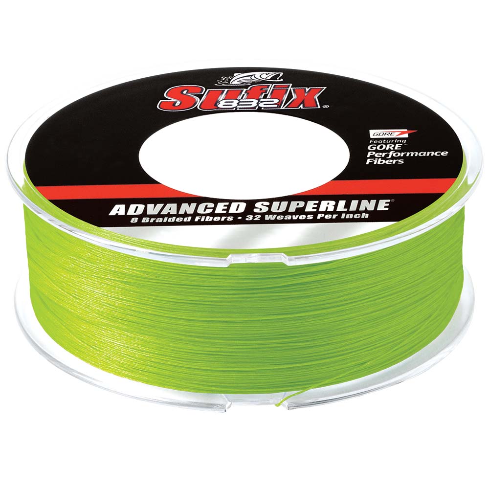 Sufix Lines & Leaders Sufix 832 Advanced Superline Braid - 15lb - Neon Lime - 600 yds [660-215L]