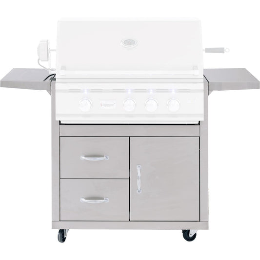 Summerset Grills Carts Cart, 32" - fits TRL32 Grill - Fully Assembled Door & 2-Drawer Combo
