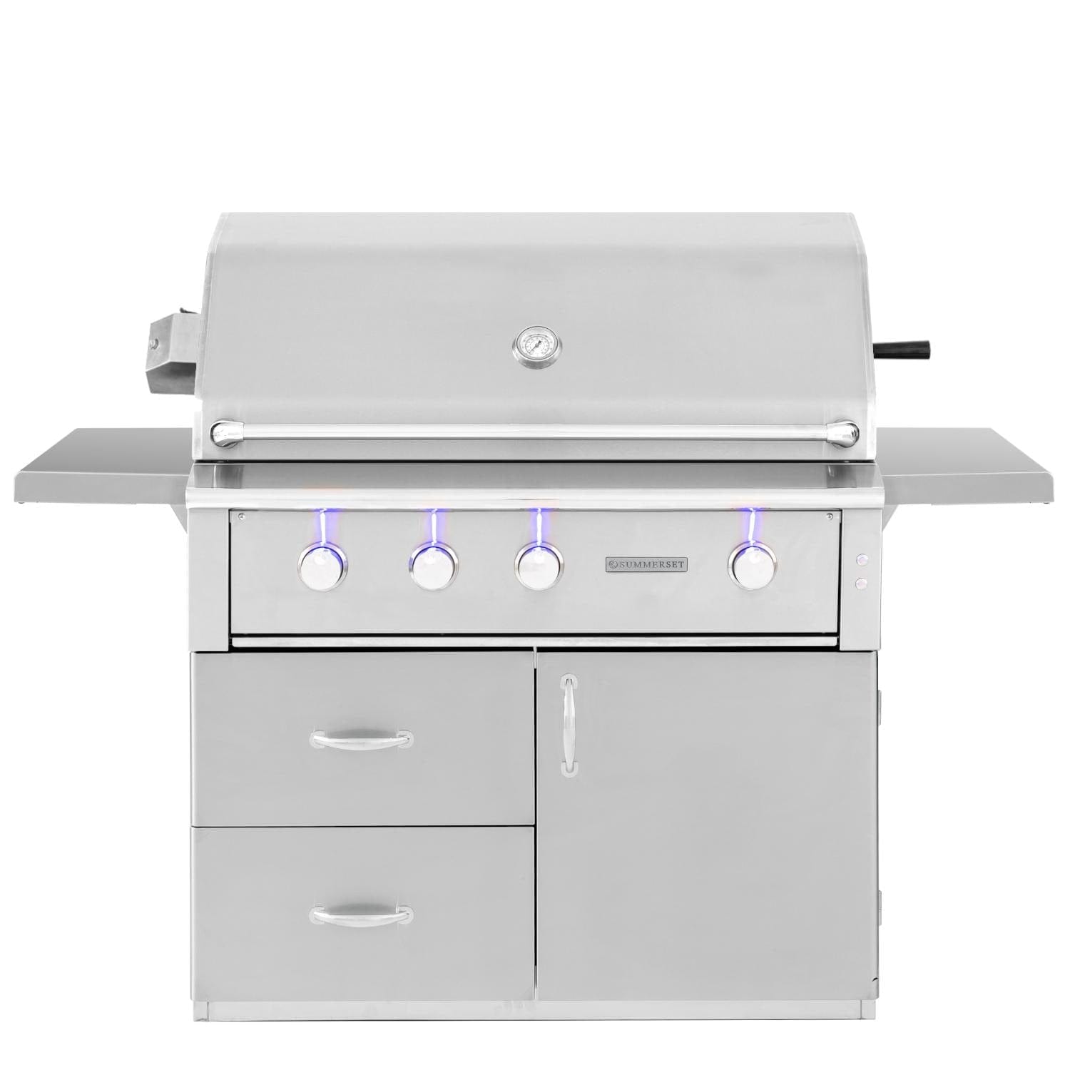 Summerset Grills Luxury Gas Grill Propane Summerset Alturi 42-Inch 3-Burner Free Standing | Natural Gas OR Propane | Gas Grill With Stainless Steel Burners & Rotisserie - ALT42T
