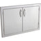 Summerset Grills Masonry Storage & Access Components Masonry Door, Double - 33" Stainless Steel with Masonry Frame Return